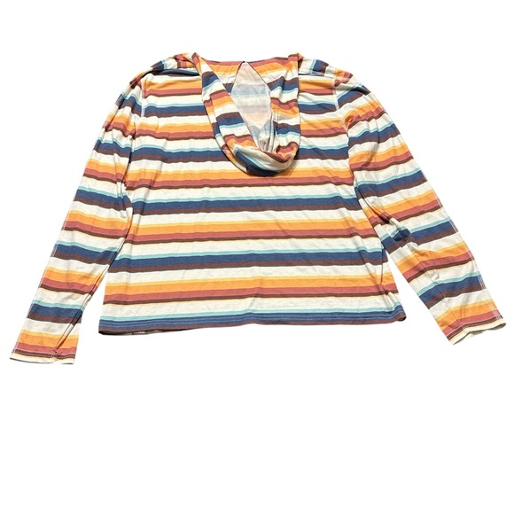 L.L. Bean Men’s Everyday SunSmart Tee Long Sleeve Striped Pullover Hoodie Size L - Picture 9 of 10